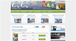 Desktop Screenshot of cicicallingcard.com